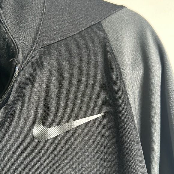 Nike dry fit zip up jacket size xxL lightweight black gray - Picture 2 of 6